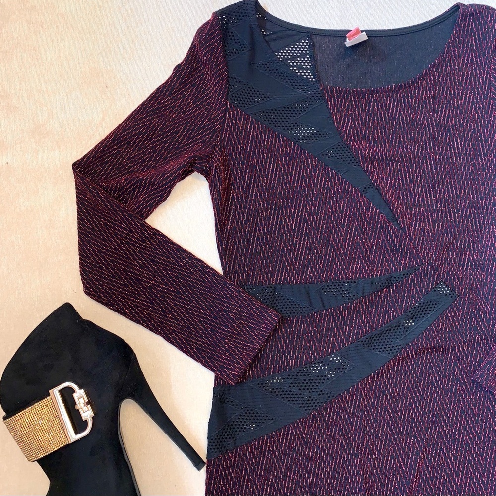 Coco avante | Burgundy | Dress - Picture 2 of 4